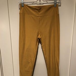 LulaRoe Mustard Yellow Leggings